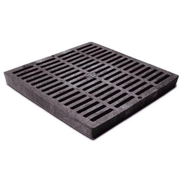 Homestead 1211 12 x 12 in. Square Grate; Black HO136139